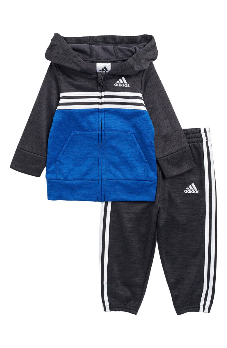 adidas Hooded Fleece Jacket & Pants Set, Main, color, 