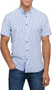 CONSTRUCT Abstract Geo Woven Short Sleeve Basic