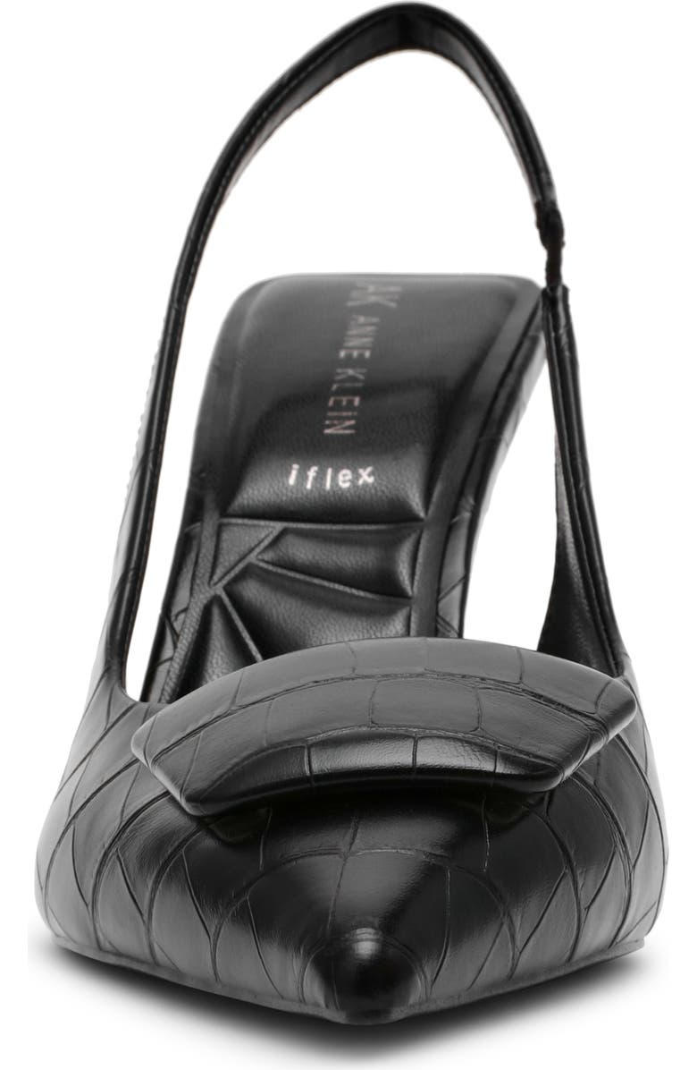 Anne Klein Ilani Slingback Pump, Alternate, color, Black Croco Pu