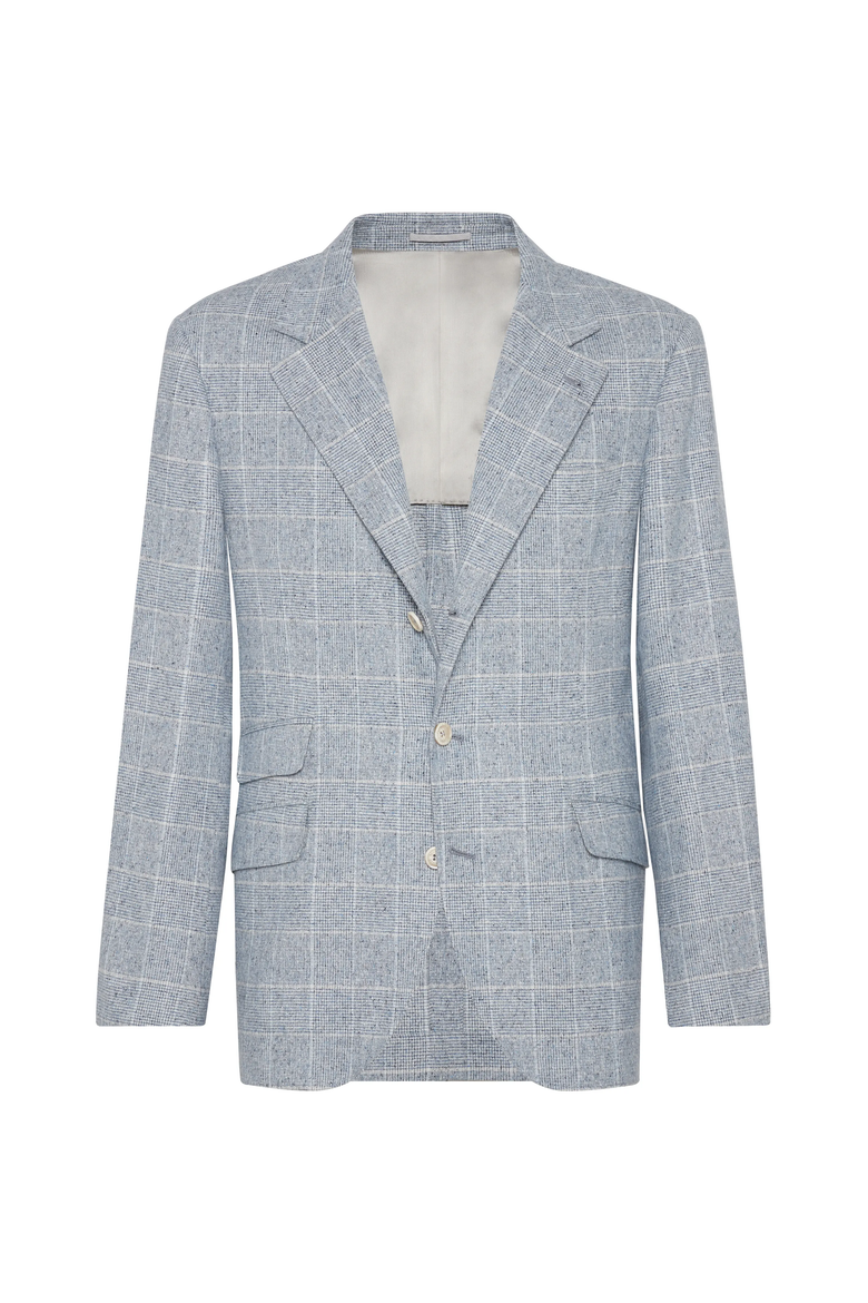 Prince of Wales Cavallo blazer, Main, color, Azure