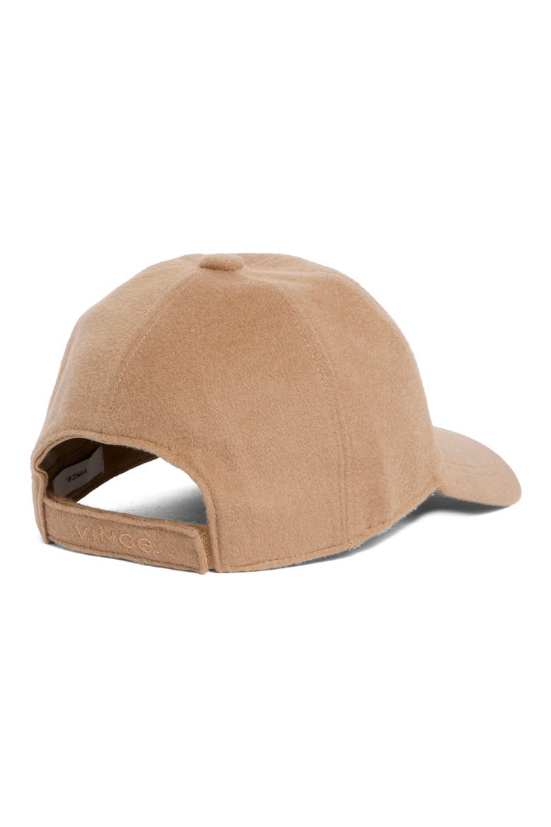 Wool, Cashmere & Silk Baseball Cap, Alternate, color, CAMEL