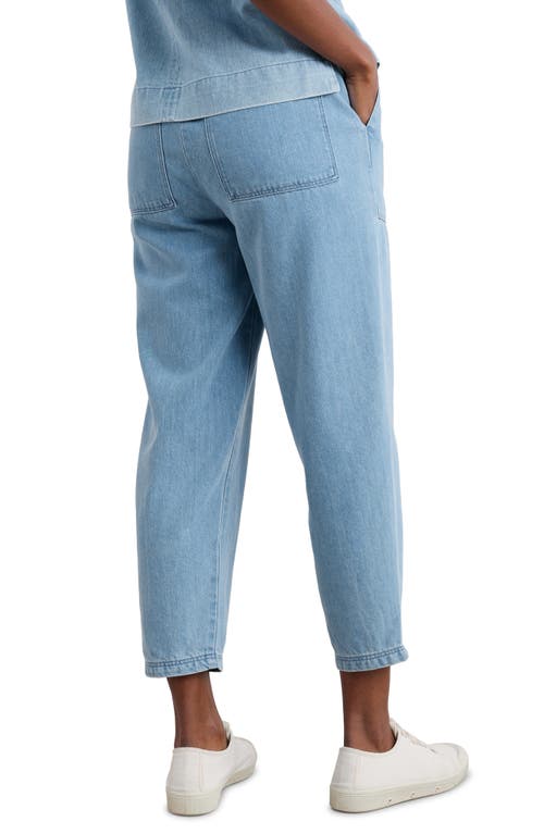 Shop Seasalt Cornwall Sholl Drawstring Denim Pants In Light Wash