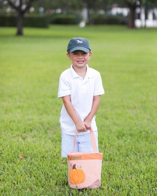 Bits & Bows Horse Twill Baseball Hat In Green