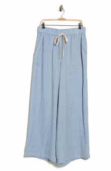 Main St Drawstring Wide Leg Pants