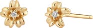 MADE BY MARY CZ Birth Flower Stud Earrings