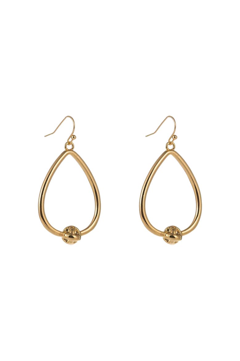 Dainty Love Knot Earrings, Main, color, Gold