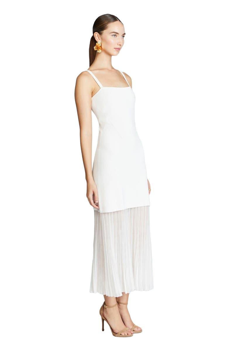 AMUR Vienna Mix Media Knit Dress, Alternate, color, Sea Salt