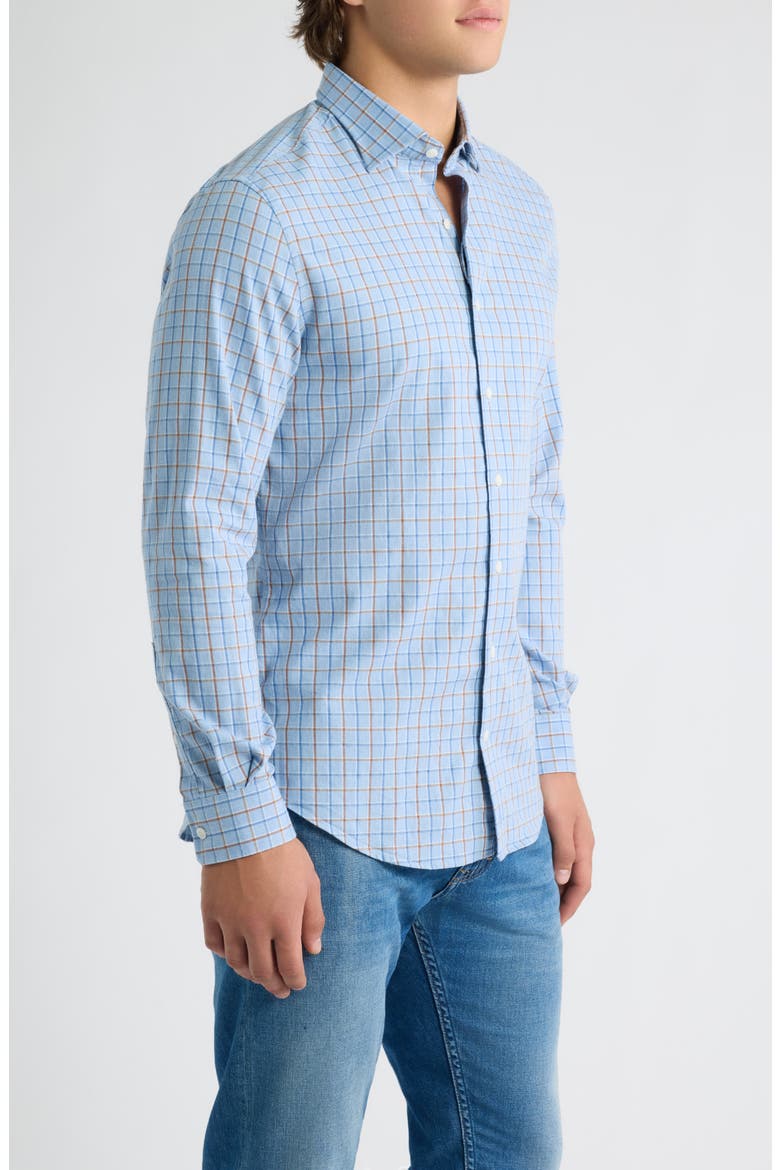 Chestnut Pane Long Sleeve Button Down Shirt, Alternate, color, SALT CREEK