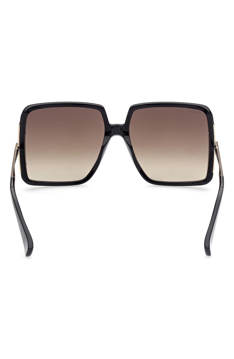 Max Mara 58mm Gradient Square Sunglasses, Alternate, color,