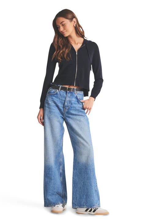 Signature Cashmere Cropped Hoodie