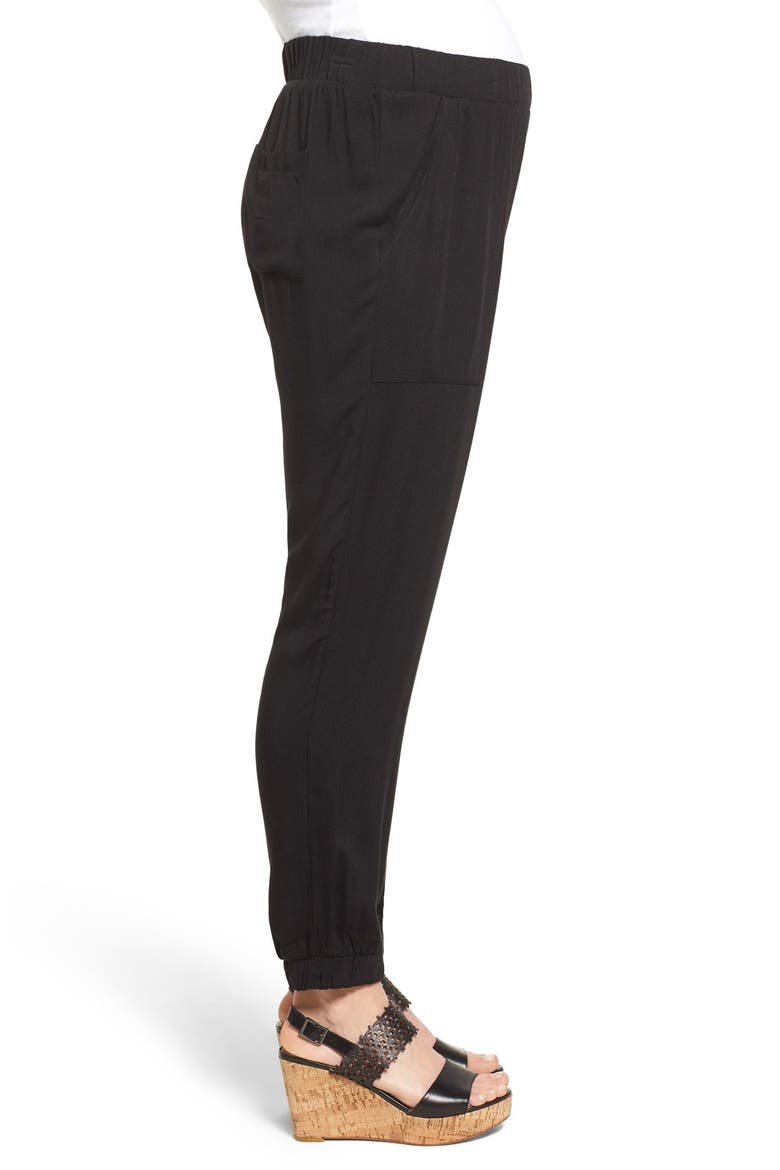 'Jenna' Maternity Pants, Alternate, color, BLACK