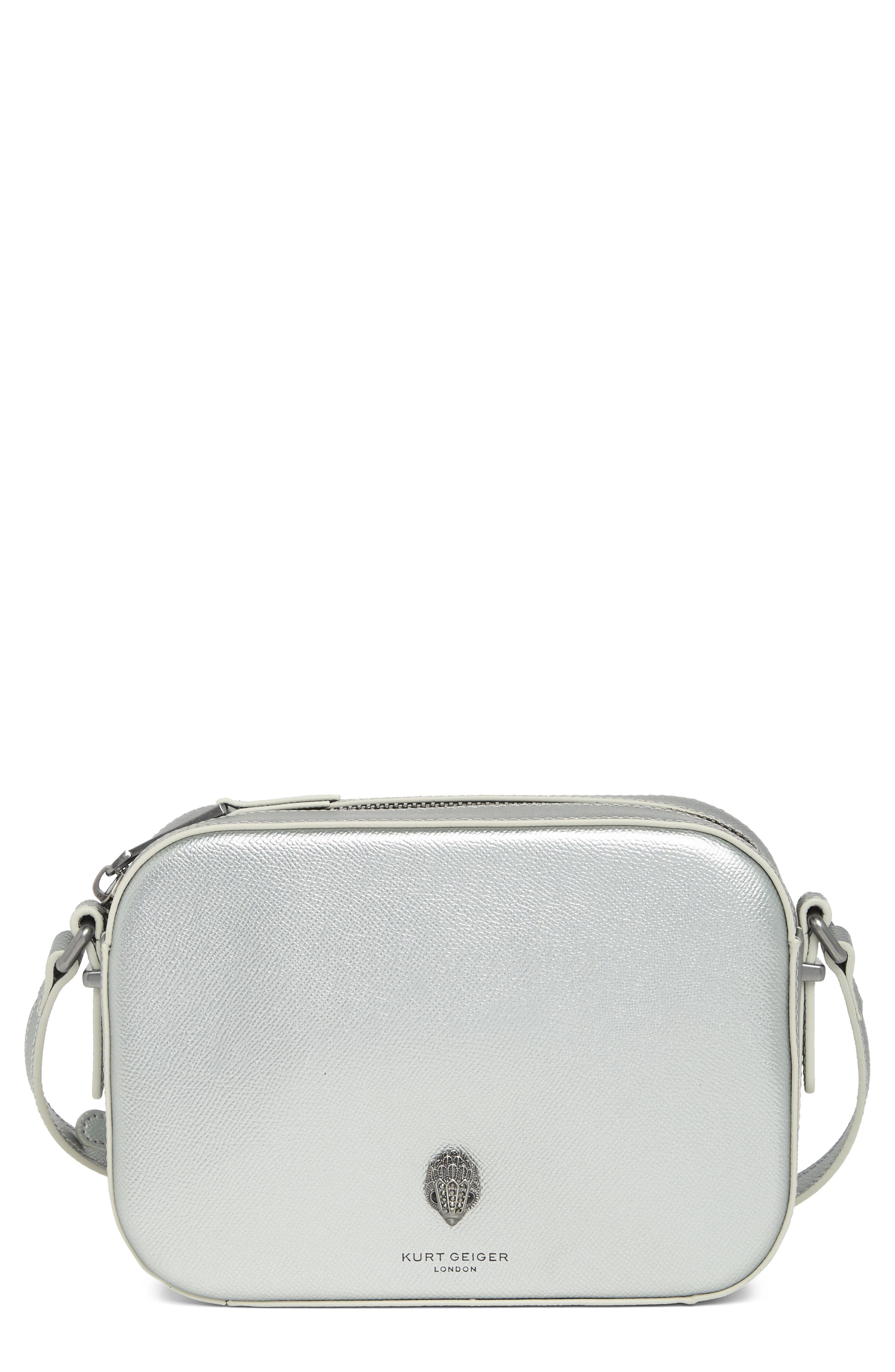 Kurt Geiger London Richmond Crossbody Bag, Main, color, Pewter