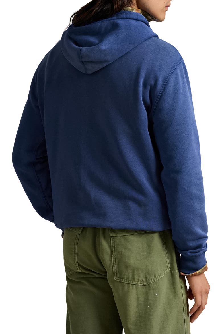 Polo Bear Fleece Graphic Hoodie, Alternate, color, CR24 NW IRIS BLU SW EXPLR BEAR