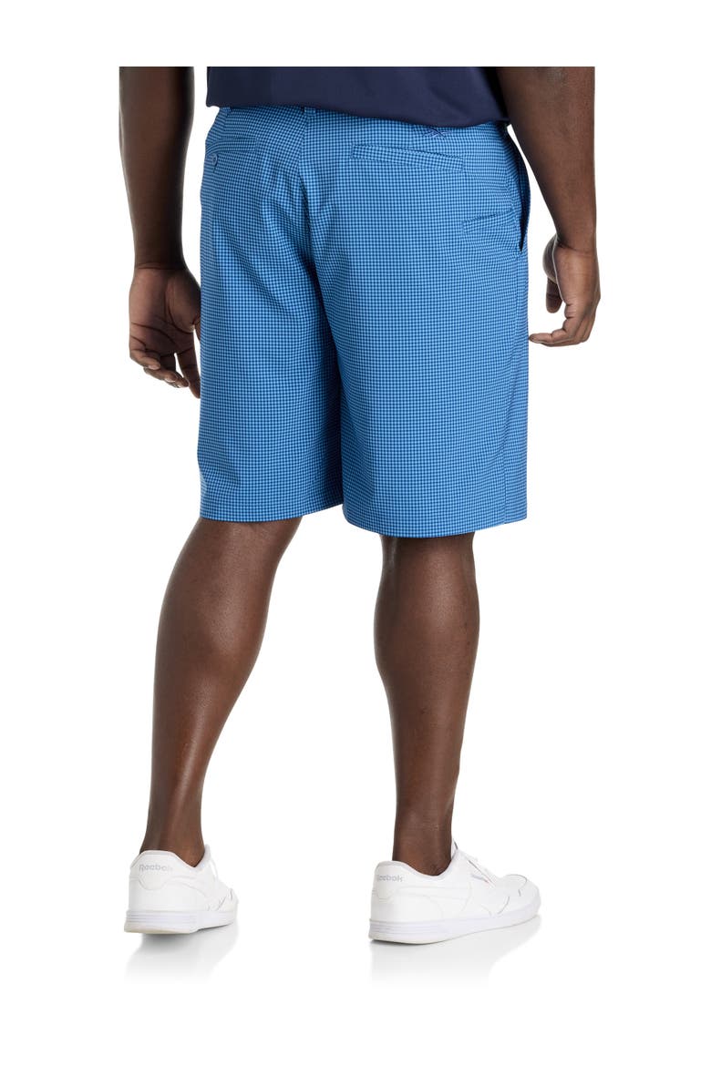 Big & Tall Performance Plaid Golf Shorts, Alternate, color, TWILIGHT BLUE