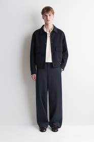 COS Double-Faced Wool-Blend Bomber Jacket