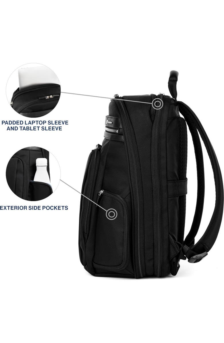 TRAVELPRO Platinum Elite Laptop Travel Backpack, Alternate, color, Black
