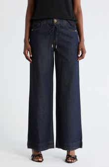 Democracy Cinch Waist High Waist Wide Leg Pants