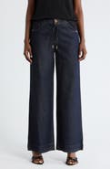Democracy Cinch Waist High Waist Wide Leg Pants