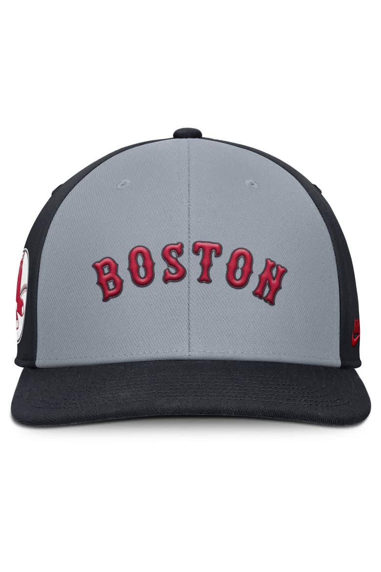 Men's Nike Gray/Navy Boston Red Sox Pro Performance Snapback Hat, Alternate, color, Gray