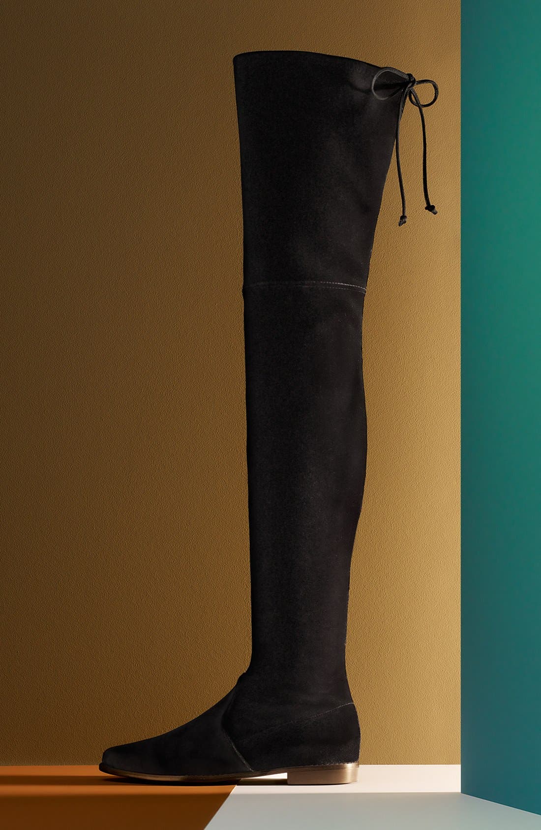 'Leggylady' Over the Knee Boot, Alternate, color, NERO STRETCH VELVET