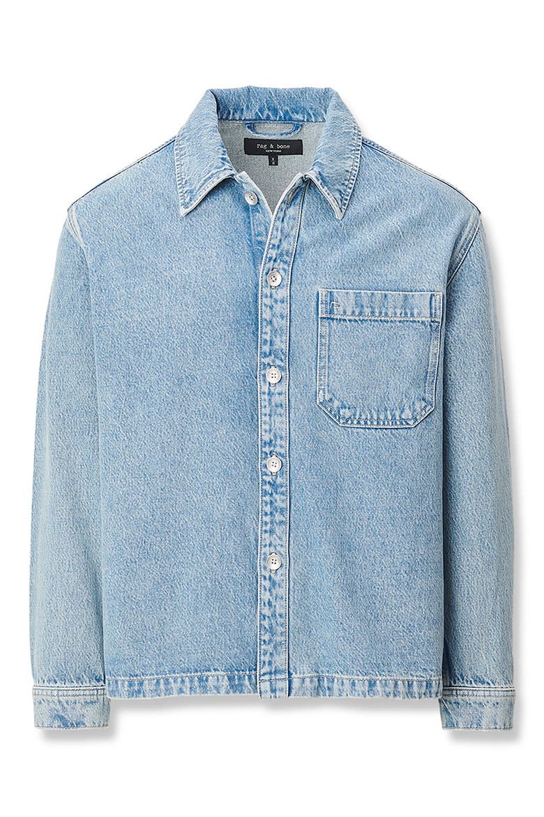 Astor Denim Overshirt, Alternate, color, LEX