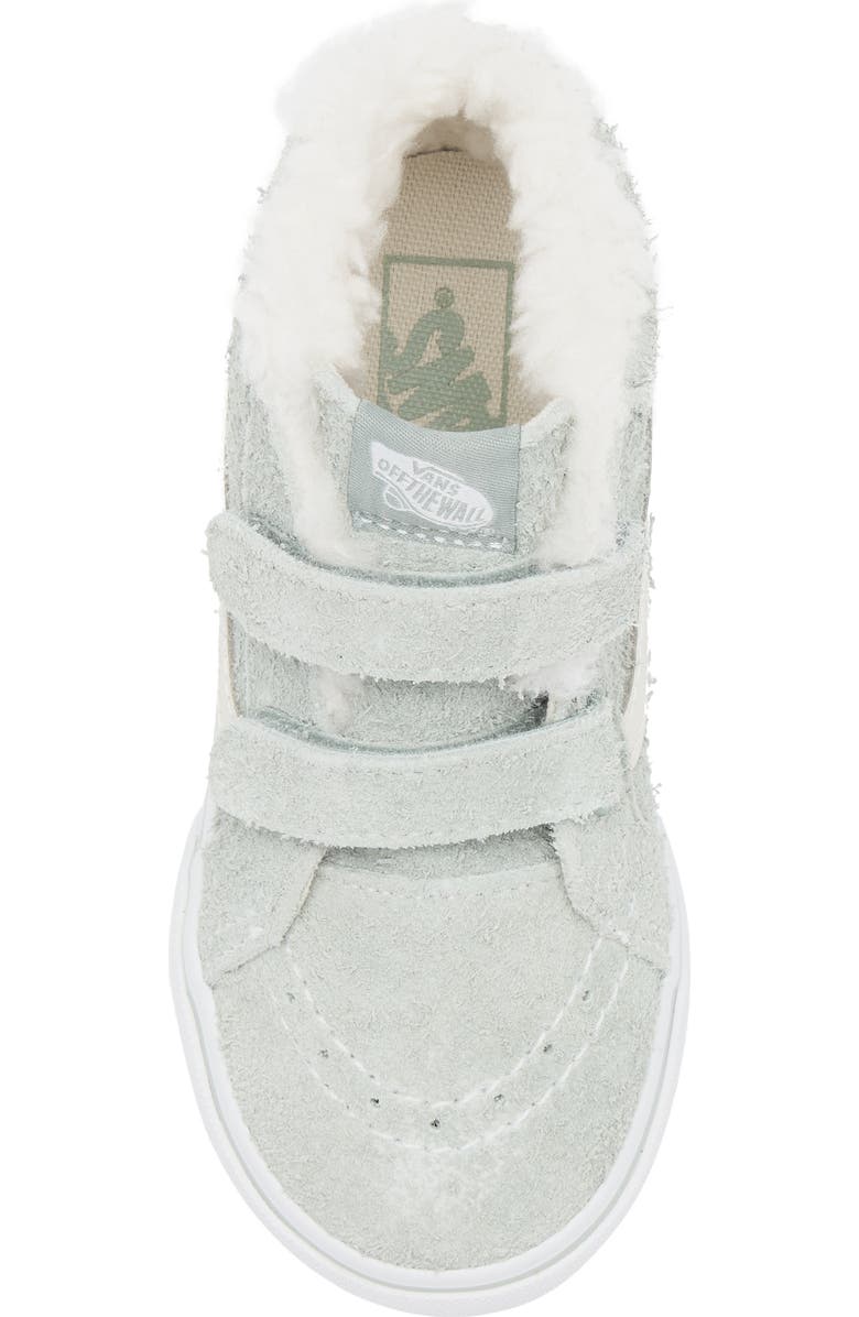 Vans Kids' Sk8-Mid Reissue V Suede Sneaker, Alternate, color, Suede Sherpa Gray Olive