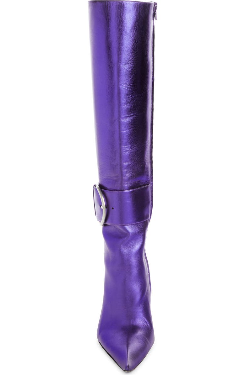 Balenciaga Baleciaga Essex Metallic Pointed Toe Boot, Alternate, color,