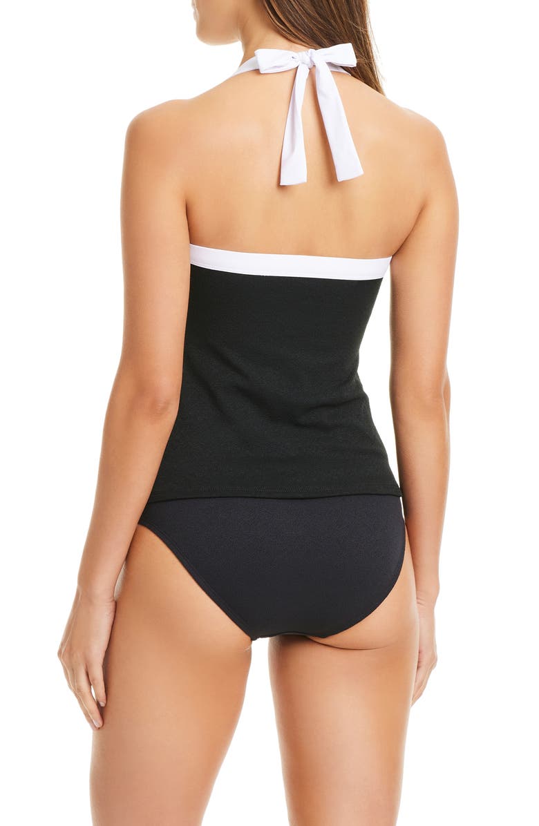 BLEU by Rod Beattie Halter Tankini, Alternate, color, Black