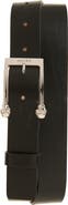 McQueen Twin Skull Leather Belt