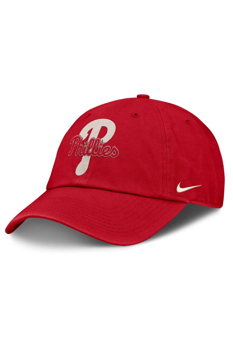 Men's Nike Red Philadelphia Phillies Statement Club Adjustable Hat, Main, color, Red
