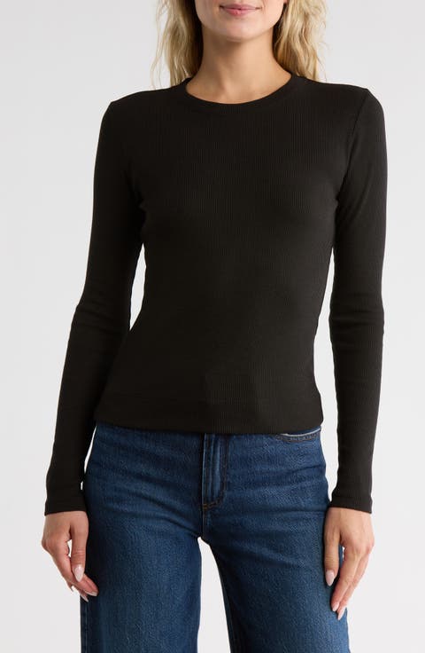 Compact Rib Long Sleeve T-Shirt