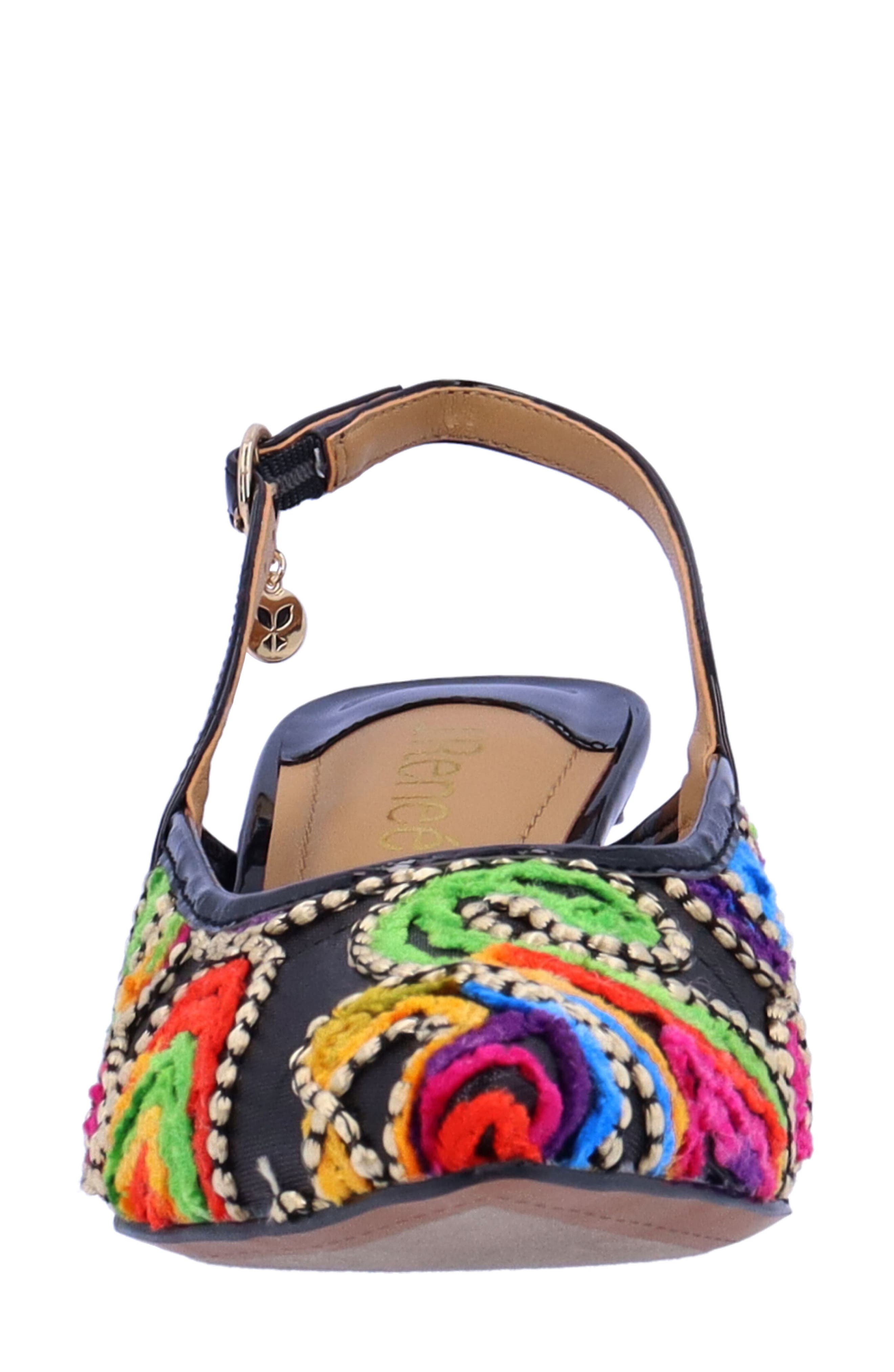 J. Reneé Klaudia Slingback Pointed Toe Pump, Alternate, color, Bright Multi