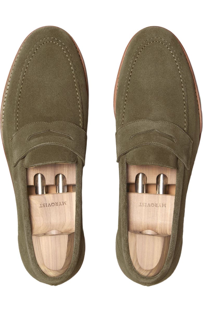 Myrqvist Lysekil II Penny Loafers, Alternate, color, Green