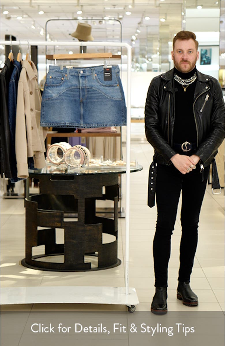 Icon Western Yoke Denim Miniskirt, sales video thumbnail