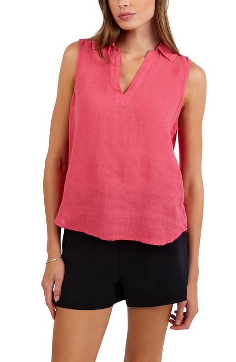 Sleeveless Linen Top