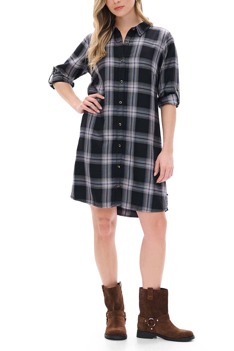 Cara Shirt Dress, Main, color, CAVIAR