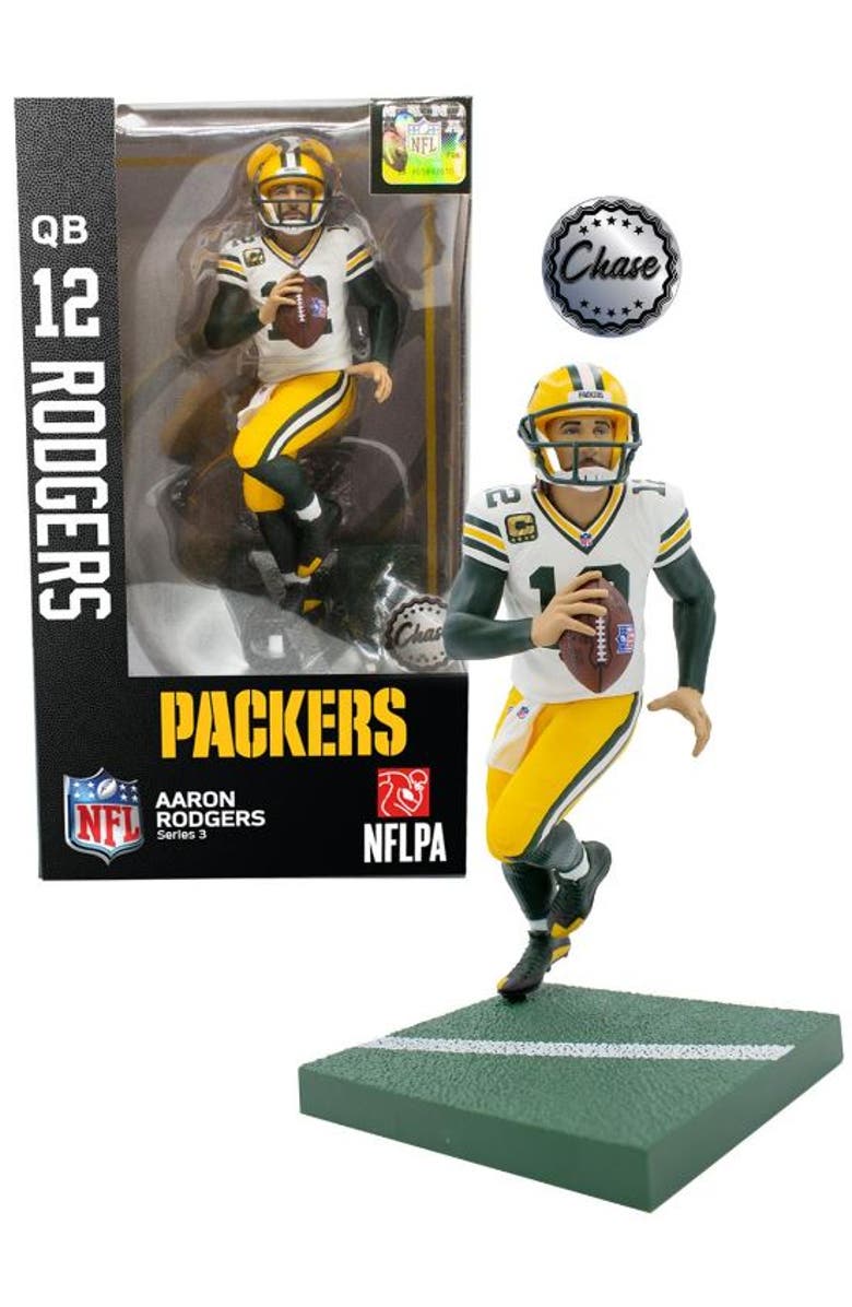 IMPORTS DRAGON Aaron Rodgers (Green Bay Packers) CHASE Imports Dragon NFL 6" Figure Series 3, Main, color, Multi-Color