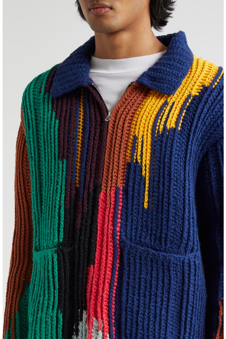 Acid Cotton Crochet Jacket, Alternate, color, S24 MULTI