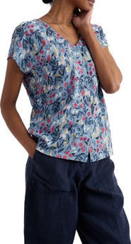 Seasalt Cornwall Studio Glass Organic Cotton Button-Up Top