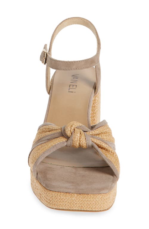 Vaneli Mina Platform Sandal In Natural/military