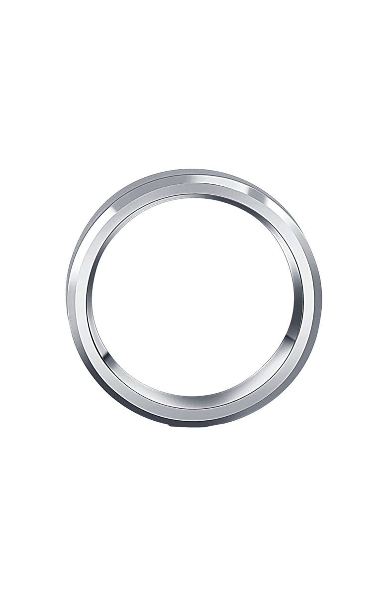 Bliss Diamond Men's Brushed Tungsten 7mm Beveled Comfort Fit Ring Wedding Band, Alternate, color, Tungsten