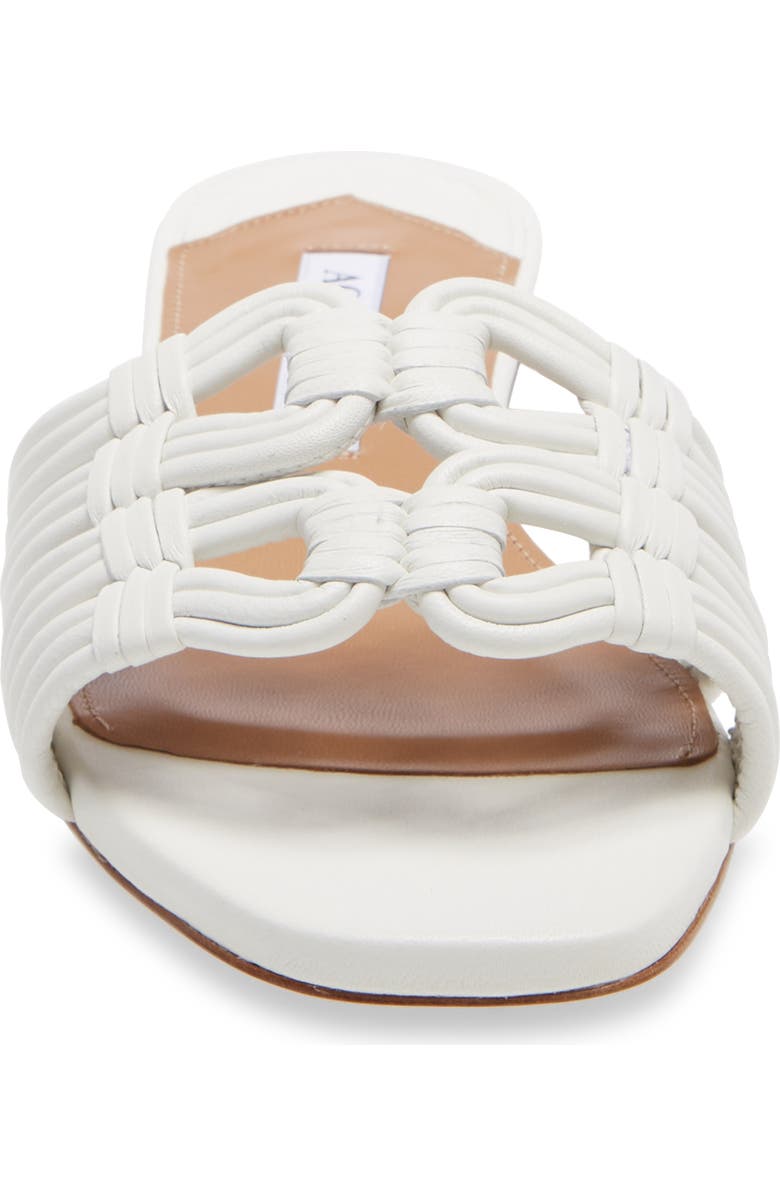 Aquazzura Noah Woven Slide Sandal, Alternate, color,