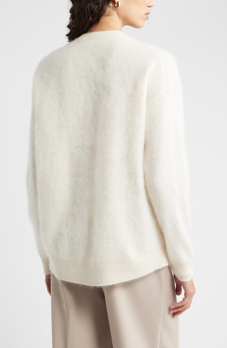 Nordstrom Brushed Cashmere Sweater, Alternate, color, Ivory Pristine