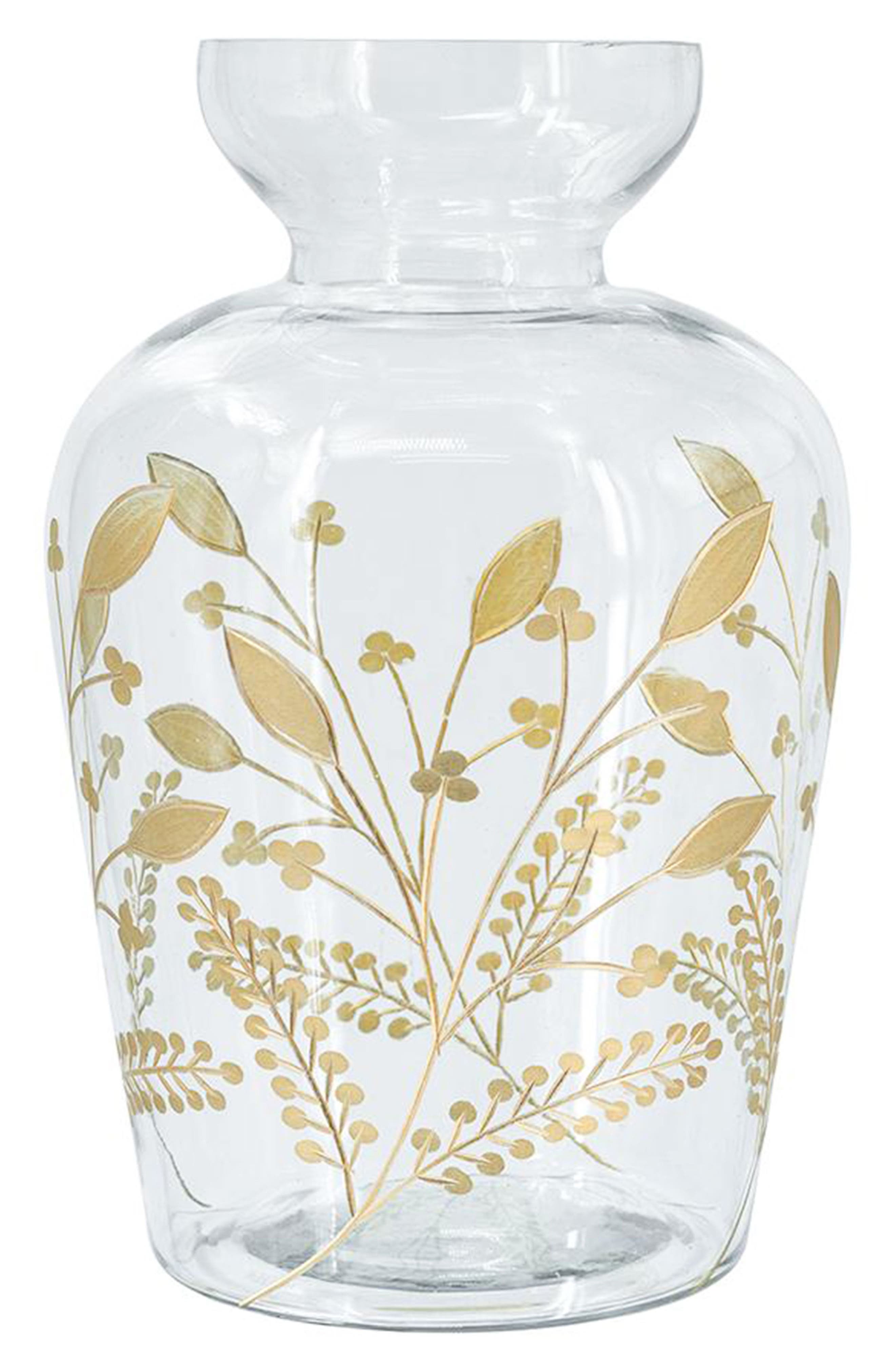 Curved Glass Accent Vase
