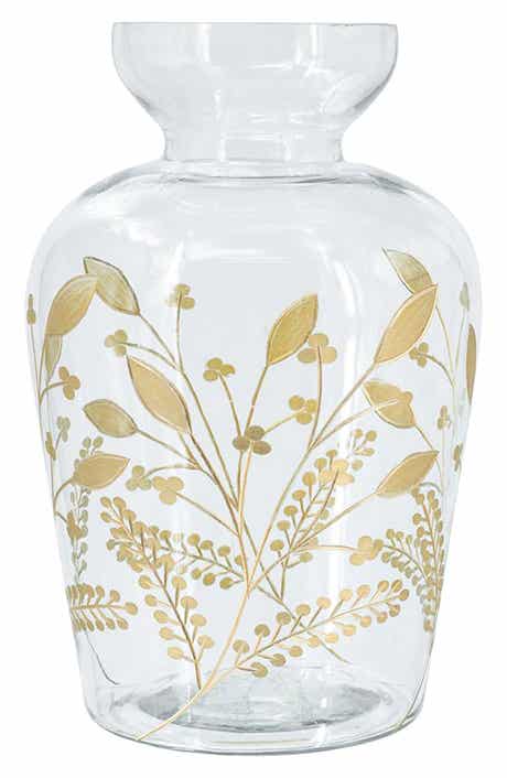 Curved Glass Accent Vase