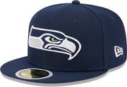 New Era Youth New Era College Navy Seattle Seahawks Main 59FIFTY Fitted Hat