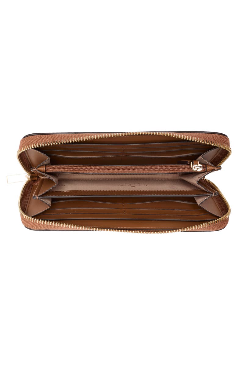 Kate Spade New York pebbled leather continental wallet, Alternate, color, Warm Gingerbread