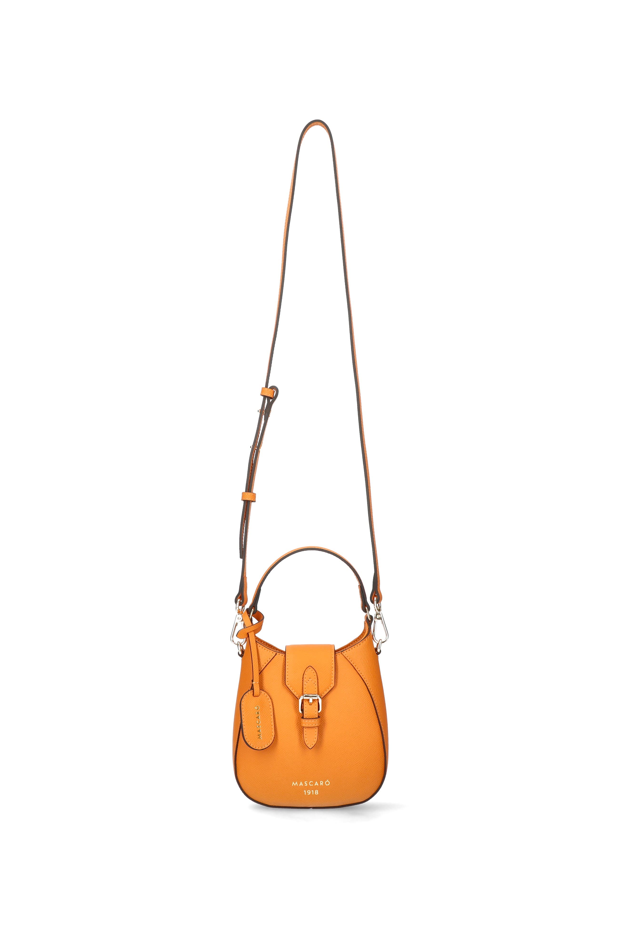 Small Duel Strap Stirrup Bag, Alternate, color, Orange