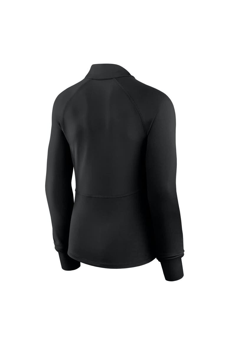 Women's Fanatics  Black Cincinnati Bengals Elements Raglan Quarter-Zip Jacket, Alternate, color, Black