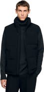 SANDRO Sleeveless technical puffer vest